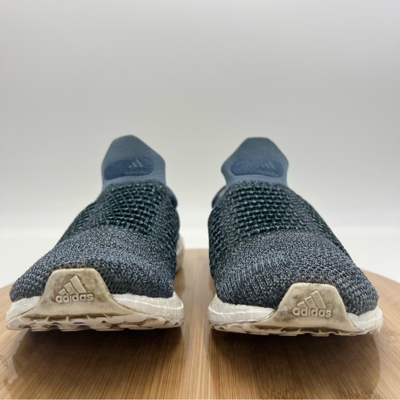 Adidas Ultra Boost Laceless Parley Raw Grey Carbon Blue Spirit CM8271 Mens 8 - Picture 3 of 14